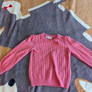 H&M Pink Textured Knit Sweater